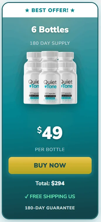 quiet tone 6 bottles price